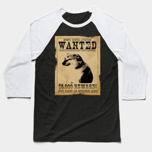 Cheems Wanted Poster Baseball T-Shirt